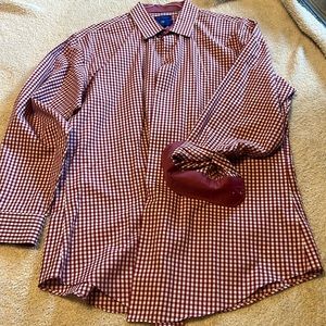 Egara Men’s Button up collar dress shirt- non-iron Slim Fit